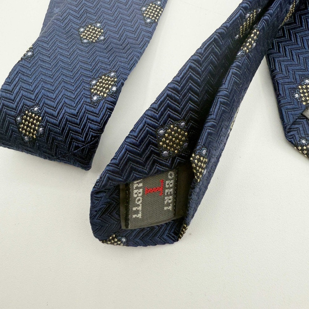 Robert Talbott Necktie Silk Blue Patterned Busine… - image 3